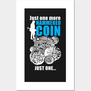 Funny hammered coin, metal detecting Posters and Art